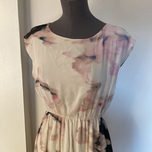 Alice & Olivia silk printed floral mini dress S